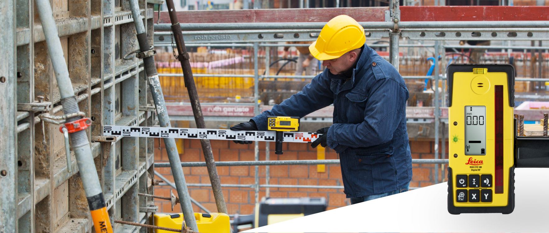 Leica lasermodtagere til byggeri og anlæg